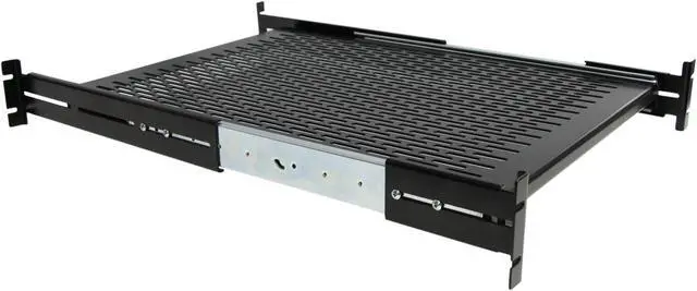 Main image of StarTech.com Server Rack Shelf - 2U - 20 to 30in Adjustable Mounting Depth - Vented - Server Rack Cabinet Shelf - 24in D