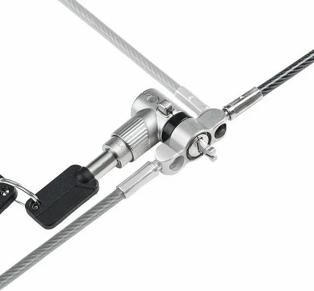 Alt view image 6 of 14 - StarTech 25-Pack Universal Laptop Lock 6.6ft (2m), Master Keyed Locking Cable