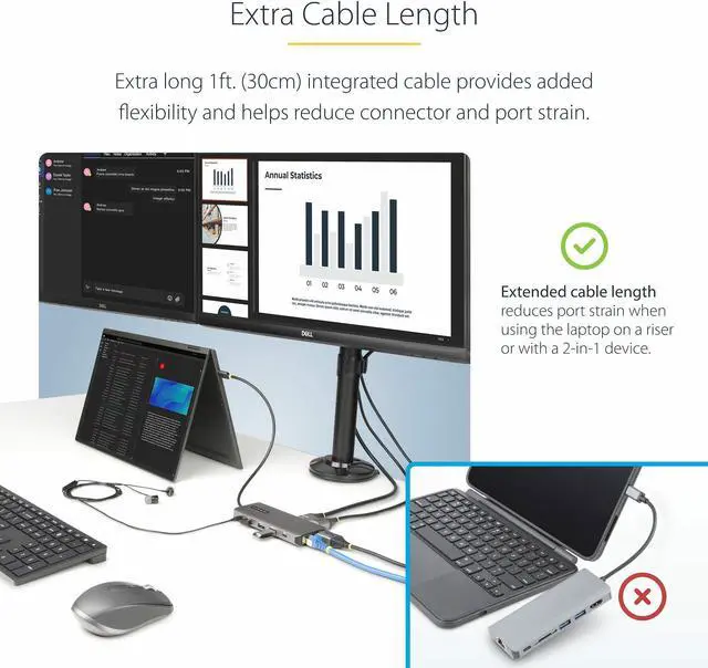 Alt view image 6 of 14 - USB-C MULTIMONITOR ADAPTER HDMI
