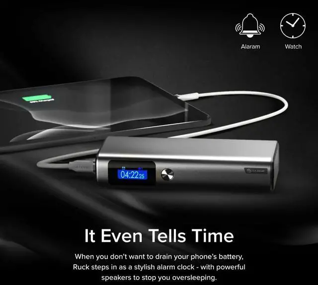 Alt view image 3 of 6 - Alogic Ruck 20,000mAh Power Bank with 130W Output - USB-C and USB-A ports  R20KPB130W
