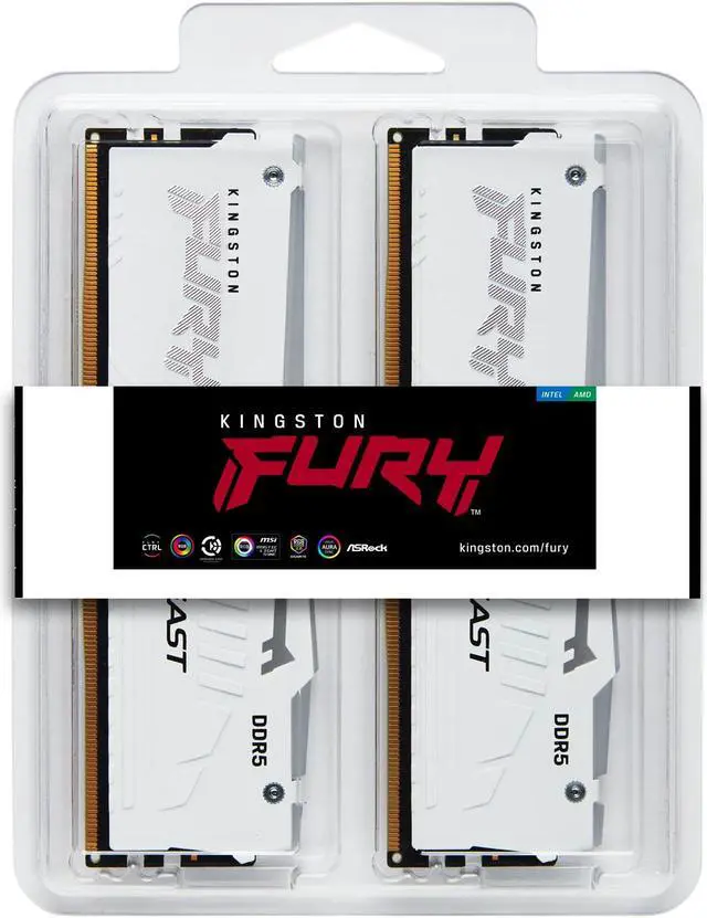 Alt view image 6 of 6 - Kingston FURY Beast 64GB (2 x 32GB) 288-Pin PC RAM DDR5 6400 (PC5 51200) Memory (Desktop Memory) Model KF564C32BWEAK2-64