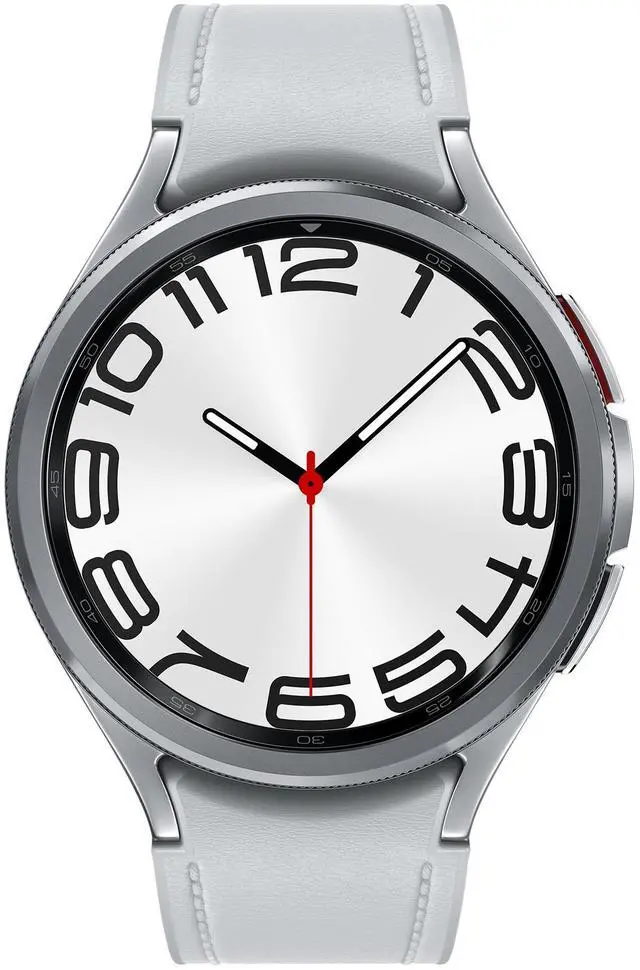 Alt view image 2 of 10 - Samsung Galaxy Watch6 Classic 47 mm Digital Touchscreen Silver