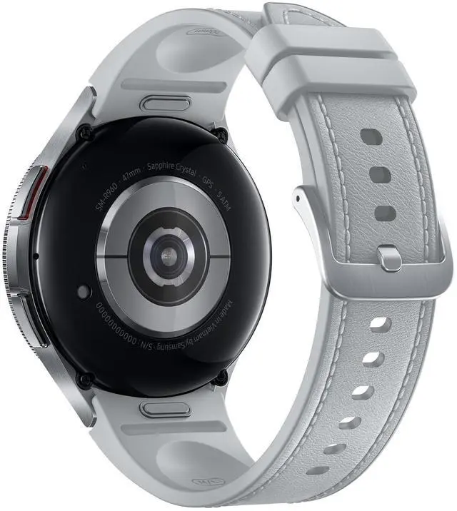 Alt view image 4 of 10 - Samsung Galaxy Watch6 Classic 47 mm Digital Touchscreen Silver