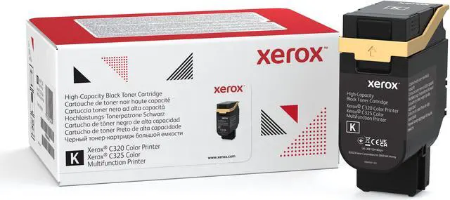 Main image of Genuine Xerox Black High Capacity Toner Cartridge, Xerox C320/C325 Color Printer