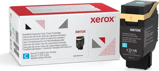 Main image of Xerox Genuine Cyan Standard Capacity Toner Cartridge 006R04820