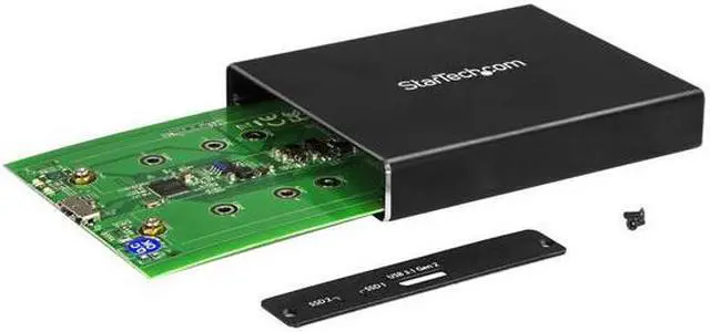 Alt view image 6 of 6 - STARTECH.COM SM22BU31C3R TURN TWO M.2 SATA DRIVES INTO ULTRA-FAST PORTABLE STORAGE WITH RAID FOR INCREASE