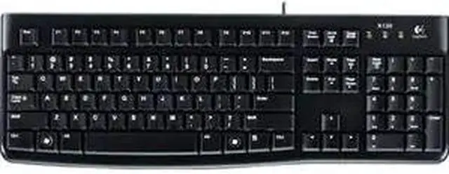 Alt view image 5 of 5 - Logitech K120 920-002516 Black USB Wired Standard Keyboard