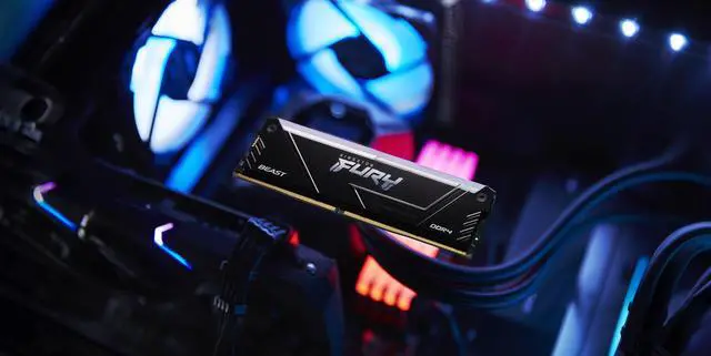 Alt view image 7 of 7 - Kingston FURY Beast RGB - DDR4 - kit - 32 GB: 2 x 16 GB - DIMM 288-pin - 3200 MHz / PC4-25600 - CL16 - 1.35 V - unbuffer