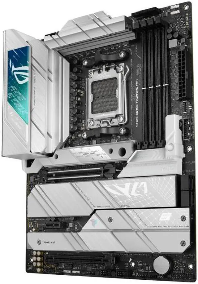 Alt view image 12 of 13 - ASUS ROG Strix X670E-A Gaming WiFi 6E Socket AM5 (LGA 1718) Ryzen 7000 Gaming Motherboard(16+2 Power Stages,PCIe® 5.0, DDR5,4xM.2 Slots,USB 3.2 Gen 2x2, WiFi 6E, AI Cooling II)