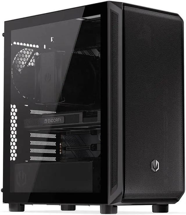 Alt view image 8 of 10 - ENDORFY Arx 500 Air, ATX PC case, computer case, 5x140mm PWM fans included, matx case, up to 360mm, Maximum airflow, top and front mesh, EY2A010