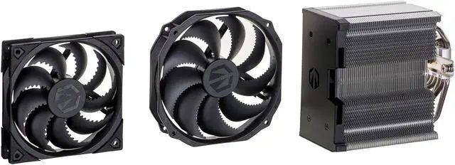 Alt view image 2 of 9 - ENDORFY Fortis 5 Dual Fan, high performance CPU cooler, 140 mm and 120 mm Fluctus fans, compatible with AM5, AM4, LGA1700, LGA1200, LGA1150 etc., TDP 220W, EY3A009