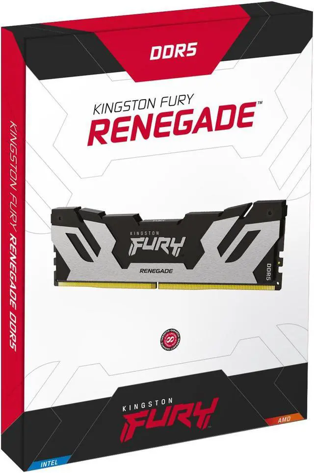 Alt view image 14 of 14 - Kingston Fury Renegade DDR5 Silver/Black XMP 96GB 6000MT/s CL32 DIMM Desktop Gaming Memory (Kit of 2) - KF560C32RSK2-96