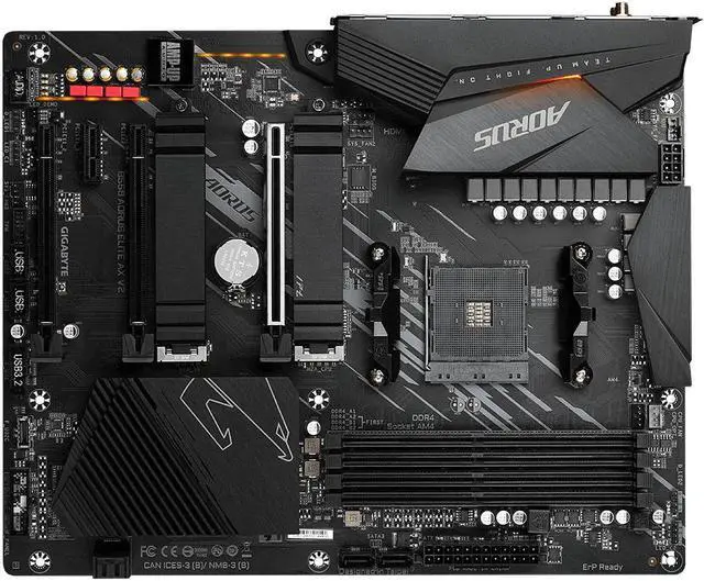 Alt view image 7 of 10 - GIGABYTE B550 AORUS ELITE AX V2 AM4 AMD B550 SATA 6Gb/s ATX AMD Motherboard