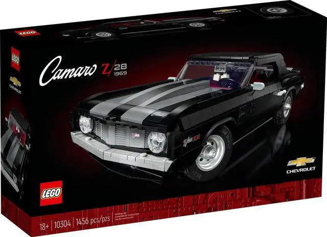 Alt view image 12 of 12 - LEGO Icons Chevrolet Camaro Z28 10304, Customizable Classic Car Model Building Kit for Adults, Vintage American Muscle Vehicle Gift Idea