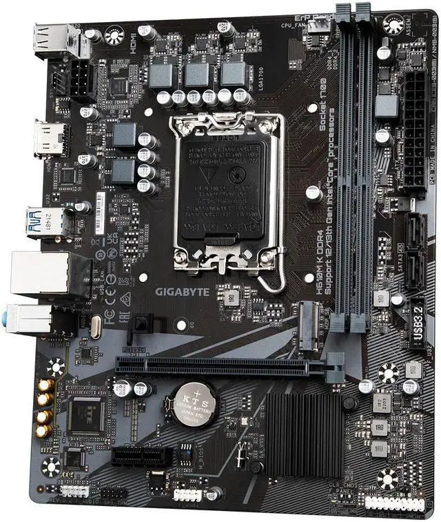 Alt view image 4 of 6 - 1700 Gigabyte H610M K mATX D4