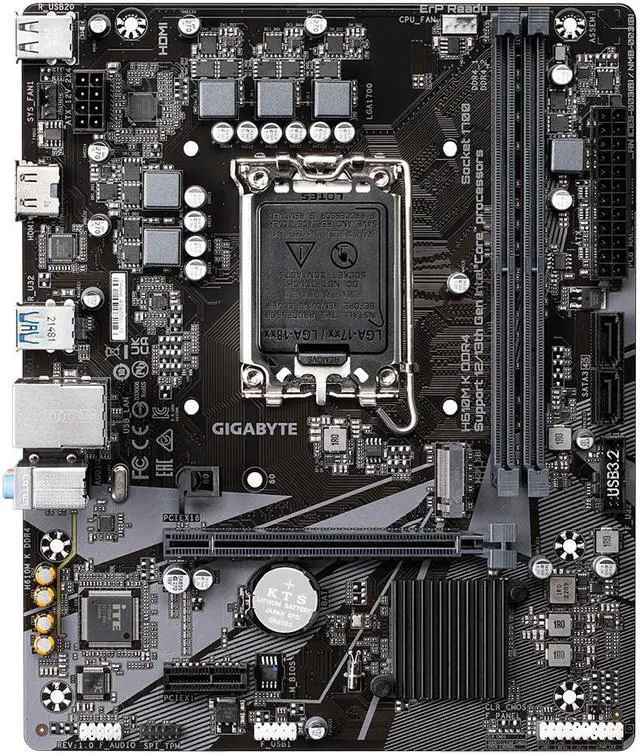 Alt view image 2 of 6 - 1700 Gigabyte H610M K mATX D4