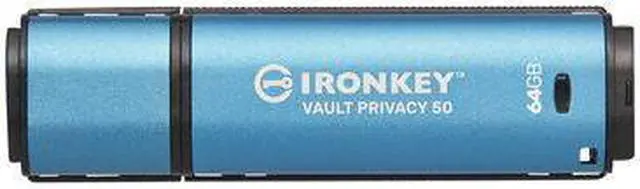 Alt view image 11 of 20 - Kingston IronKey Vault Privacy 50 64GB Encrypted USB Thumbdrive IKVP50/64GB
