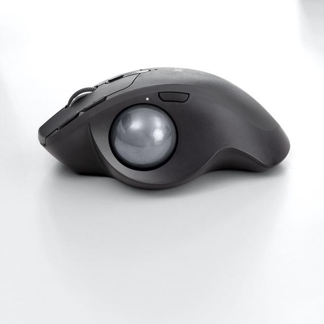Alt view image 9 of 12 - Logitech MX Ergo RF Wireless Bluetooth Mouse - Black
