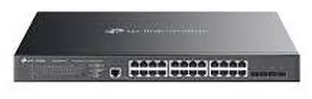 Alt view image 2 of 8 - TP-Link 24-Port Gigabit and 4-Port 10GE SFP+ L2+ Managed Switch with 16-Port PoE+ & 8-Port PoE++ - 24 Ports - Manageable - Gigabit Ethernet, 10 Gigabit Ethernet - 10/100/1000Base-T, 1000Base-X, 10