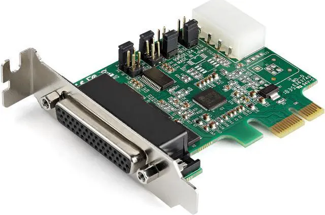 Alt view image 4 of 15 - StarTech.com PEX4S953LP 4-Port PCI Express RS232 Serial Adapter Card - 16950 UART - 256-byte FIFO Cache - ASIX AX99100 - Low Profile Bracket - Replacement for PEX4S952LP (PEX4S953LP)