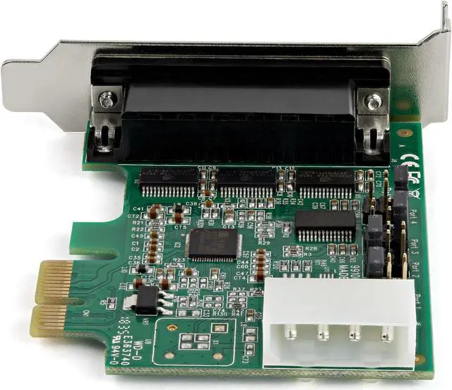 Alt view image 14 of 15 - StarTech.com PEX4S953LP 4-Port PCI Express RS232 Serial Adapter Card - 16950 UART - 256-byte FIFO Cache - ASIX AX99100 - Low Profile Bracket - Replacement for PEX4S952LP (PEX4S953LP)
