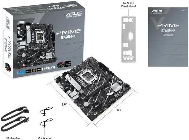 Alt view image 7 of 7 - ASUS Mainboard PRIME B760M-K - micro ATX - Socket LGA1700 - Intel B760