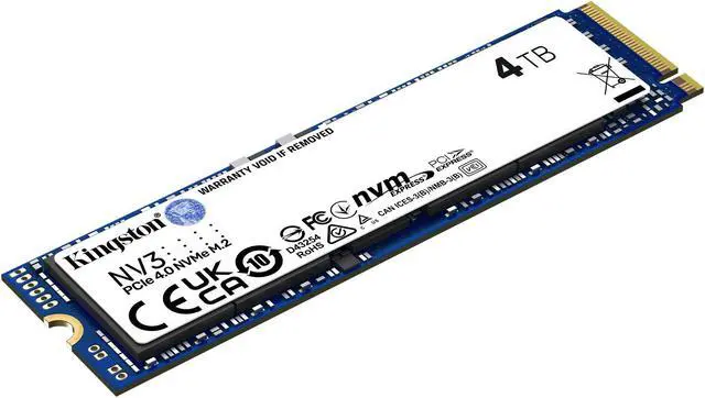Alt view image 7 of 13 - Kingston NV3 M.2 2280 4TB PCIe 4.0 x4 NVMe Internal Solid State Drive (SSD) SNV3S/4000G Up to 6000 MB/s