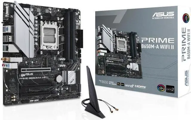 Alt view image 6 of 7 - ASUS Mainboard Prime B650M-A WiFi II - Micro-ATX - Socket AM5 - AMD B650