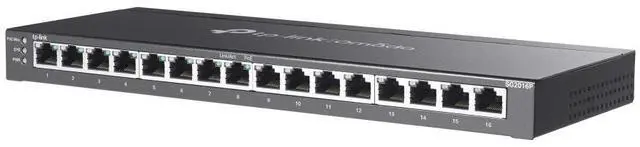 Alt view image 8 of 10 - TP-Link TL-SG2016P | 16 Port Gigabit Smart Managed PoE switch | 8 PoE+ Port @120W | Omada SDN Integrated | PoE Recovery | IPv6 | Static Routing | L2/L3/L4 QoS