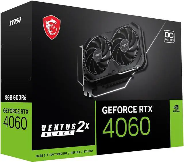 Alt view image 5 of 10 - MSI RTX 4060 VENTUS 2X WHITE 8G OC Anime Image Graphics Card