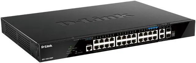 Alt view image 6 of 9 - D-Link DGS-1520-28MP Layer 3 Switch DGS152028MP