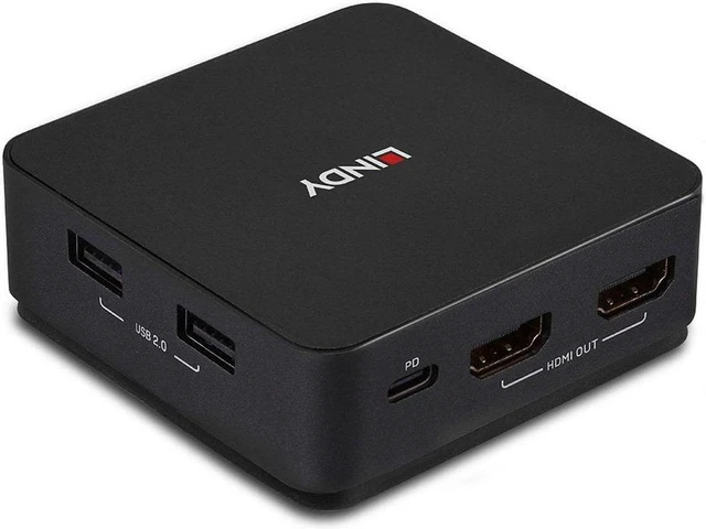 Alt view image 4 of 5 - Lindy - KVM switch - 4K60 - 2 ports