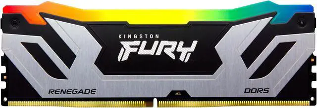 Alt view image 9 of 11 - Kingston FURY Renegade RAM Module - 24 GB - RGB - DDR5-8400/PC5-67200 DDR5 SDRAM - 8400 MHz Single-rank Memory - CL40 - 1.45 V - On-die ECC - Unbuffered - 288-pin - DIMM - Lifetime Warranty