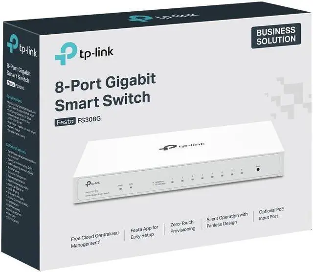 Alt view image 6 of 7 - TP-Link Festa FS308G V1 - switch - 8 ports - smart