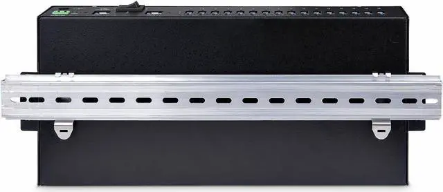 Alt view image 13 of 20 - StarTech 16-Port Industrial USB 5Gbps Hub wPower Adapter S5G16AINDS-USB-A-HUB
