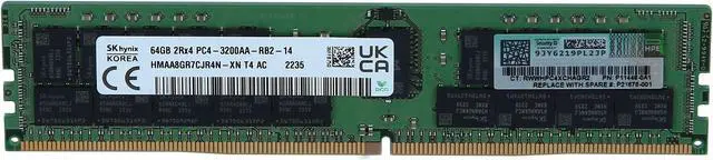 Alt view image 5 of 5 - HPE SmartMemory 64GB DDR4 SDRAM Memory Module