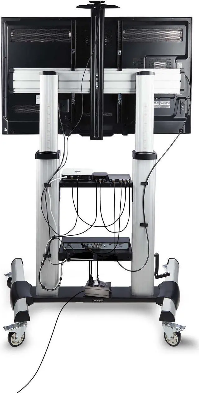 Alt view image 4 of 14 - ROLLING TV CART PORTABLE MOUNT