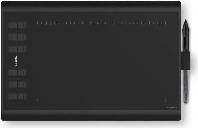 Alt view image 8 of 8 - HUION Inspiroy H1060P 10 x 6.25 Inches Graphic Drawing Pen Tablet with 8192 Levels Pen Pressure 12 Express Keys - Upgraded Version