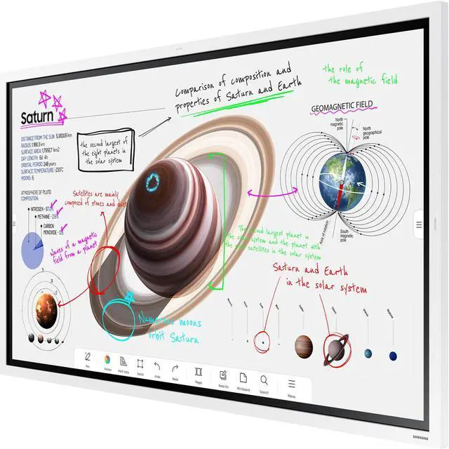 Alt view image 2 of 7 - Samsung Flip Pro WM55B - 55" Diagonal Class WMB Series LED-backlit LCD display - education / business - with touchscreen