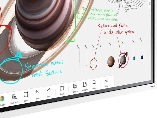 Alt view image 5 of 7 - Samsung Flip Pro WM55B - 55" Diagonal Class WMB Series LED-backlit LCD display - education / business - with touchscreen