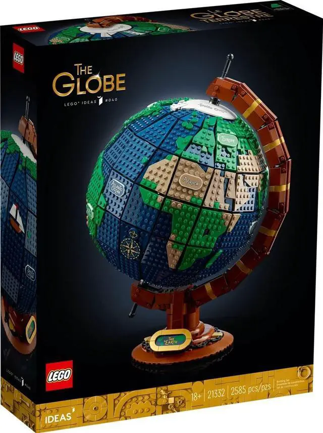 Alt view image 2 of 2 - LEGO Ideas The Globe Building Set Build and Display Model 21332 New Sealed