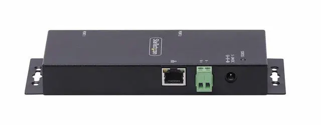 Alt view image 4 of 7 - StarTech.com 2-Port Serial to Ethernet Adapter - IP Serial Device Server For Remote RS232 Devices - Wall/DIN Rail Mount - LAN To DB9 Converter   I23-SERIAL-ETHERNET