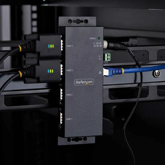 Alt view image 7 of 7 - 4-PT SERIAL TO ETHERNET ADAPTER