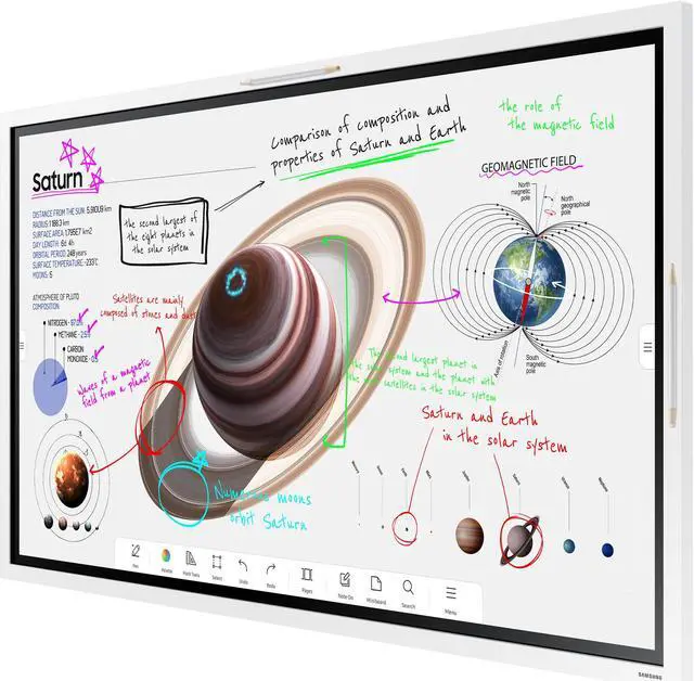 Alt view image 4 of 7 - Samsung Flip Pro WM55B - 55" Diagonal Class WMB Series LED-backlit LCD display - education / business - with touchscreen