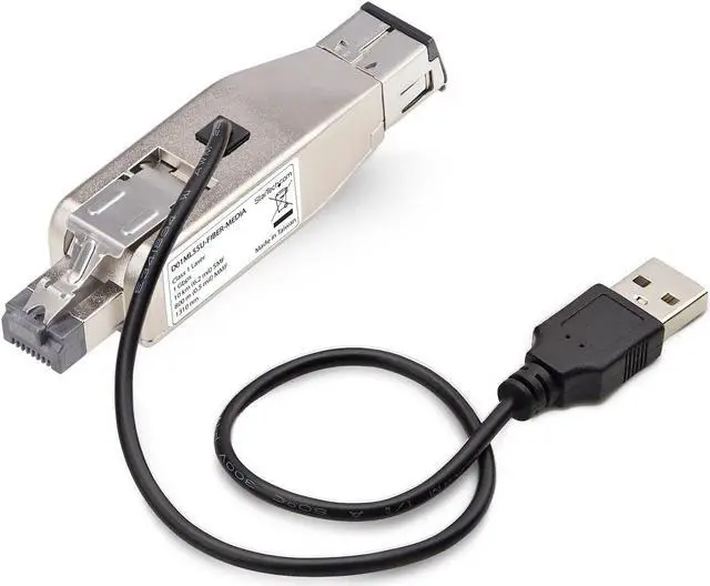Alt view image 2 of 6 - StarTech.com Gigabit Fiber to RJ45 Ethernet Media Converter, Micro Mini - fiber media converter - 1GbE - TAA Compliant