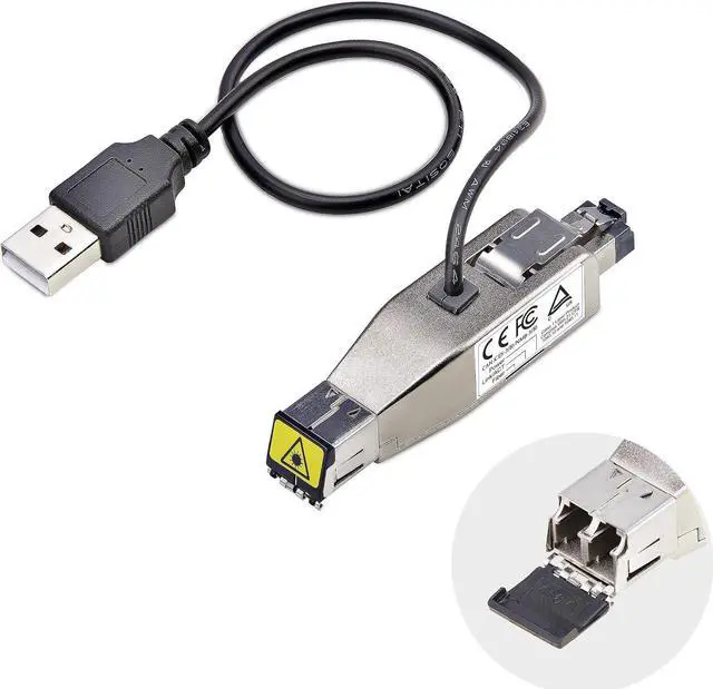 Main image of StarTech.com Gigabit Fiber to RJ45 Ethernet Media Converter, Micro Mini - fiber media converter - 1GbE - TAA Compliant