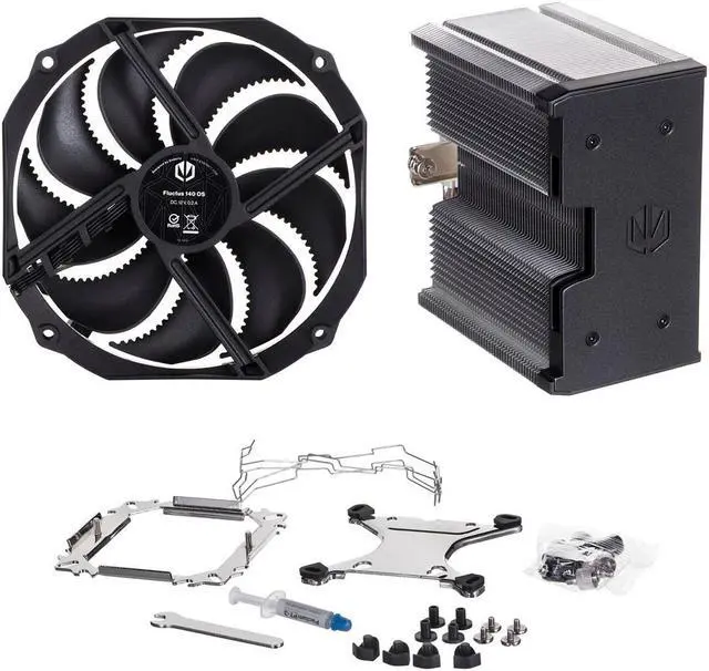 Alt view image 9 of 9 - ENDORFY Fortis 5, high performance CPU cooler, 140 mm PWM Fluctus fan, compatible with AM5, AM4, LGA1700, LGA1200, LGA1150 etc., TDP 220W, EY3A008