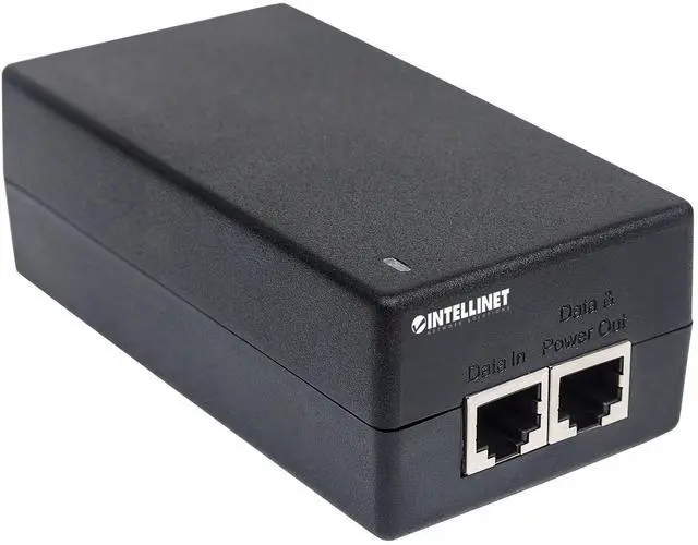 Alt view image 16 of 17 - Intellinet Gigabit Ultra PoE Injector, One 60 W Port, IEEE 802.3at/af Compliant, Plastic Housing, Wall-mount Option