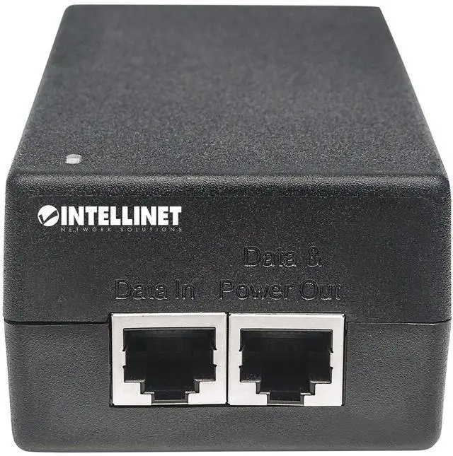 Alt view image 17 of 17 - Intellinet Gigabit Ultra PoE Injector, One 60 W Port, IEEE 802.3at/af Compliant, Plastic Housing, Wall-mount Option
