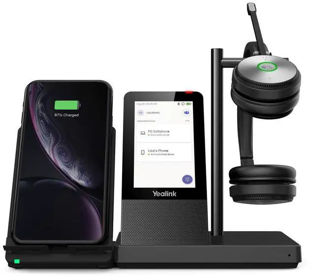 Alt view image 10 of 10 - Yealink WH66-DUAL DECT Wireless Headset Microsoft Teams Version